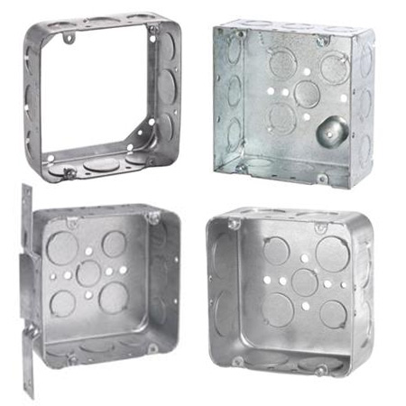 Metal 4-11/16 Square Box